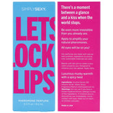Simply Sexy Pheromone Perfume Lets Lock Lips 0.3 Oz Intimacy Fragrance Mist